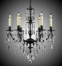  CH7814-U-16G-ST - 6 Light Parisian Spire Chandelier